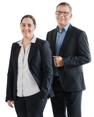 Familie Hänchen in der 3. Generation. Geschäftsleitung: Matthias, Tanja und Stefan Hänchen (v. l.)