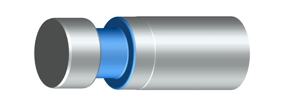 Anschlusszapfen werden zum Beispiel für Schnellbefestigungssysteme verwendet, um mit geteilten Halteringen einen schnellen Austausch von Zylindern zu ermöglichen. 