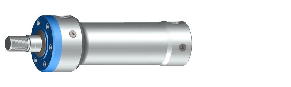 Differentialzylinder sind Zylinder mit einseitiger Kolbenstange und haben somit eine große Kolbenfläche zum Ausfahren und eine um die Kolbenstangenfläche reduzierte Fläche zum Einfahren.